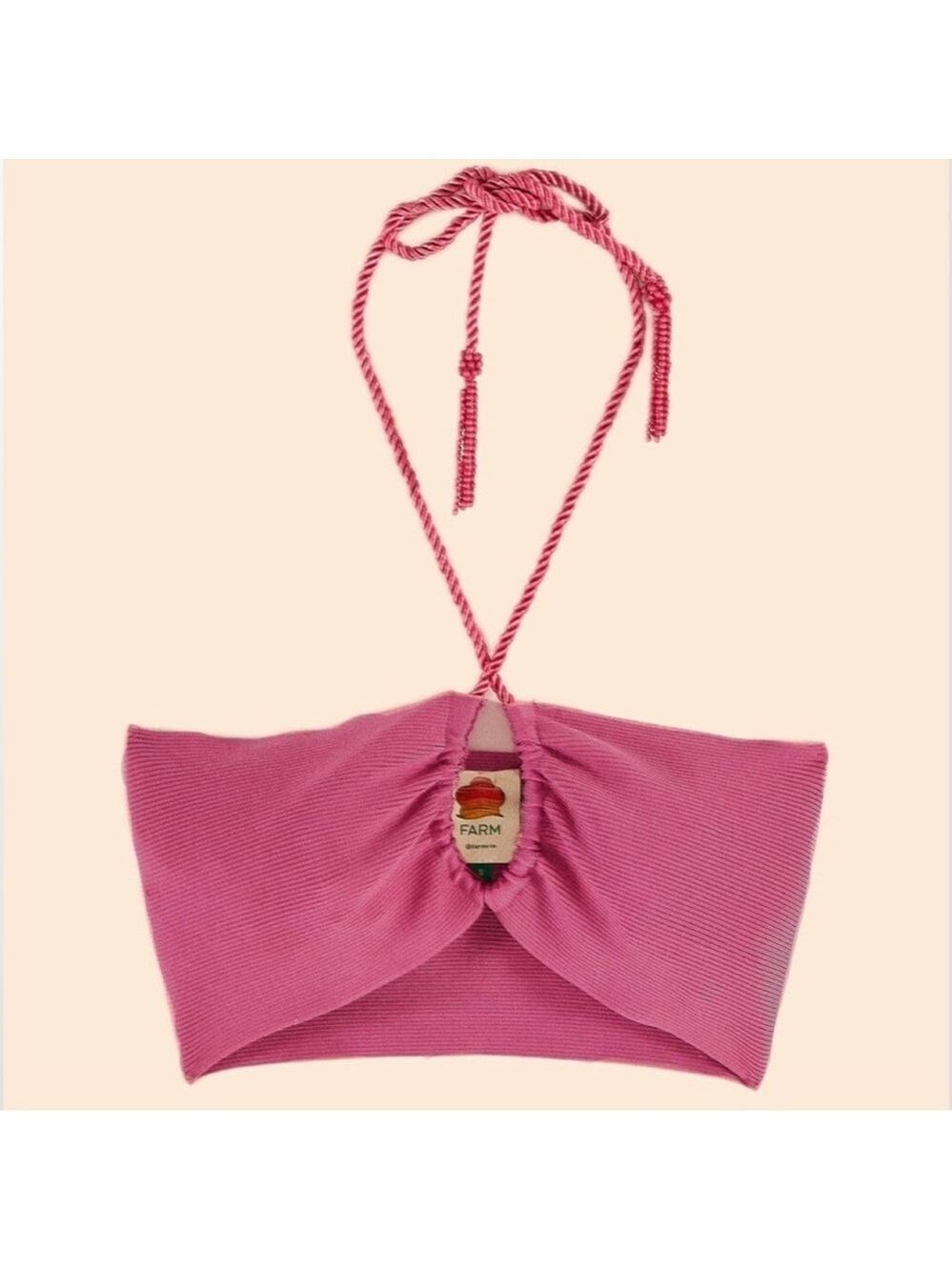 NWT FARM Rio Pink Knit Top - Picture 7 of 7